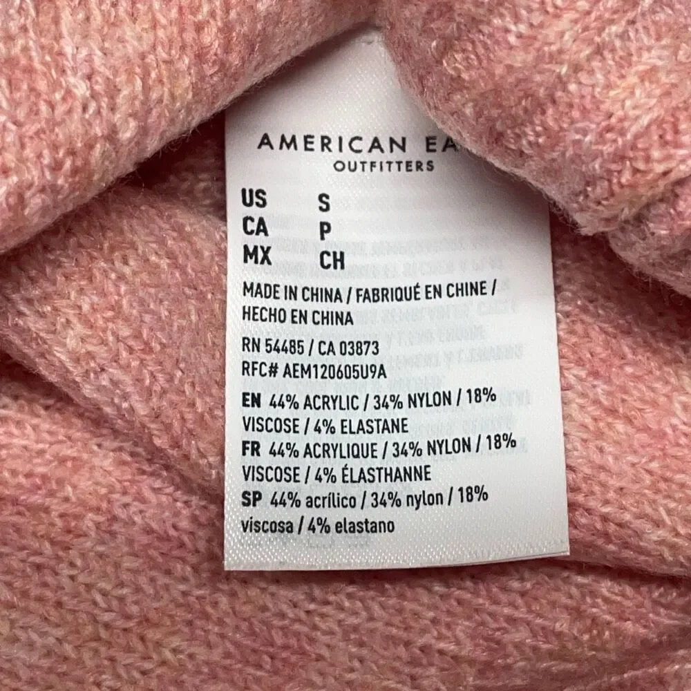 American Eagle Super Soft Peach Oversized Drop Shoulder Sweater